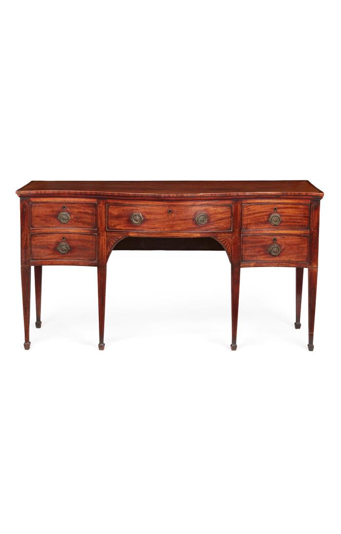 George III Mahogany and Inlaid Sideboard, Late 18th Century
