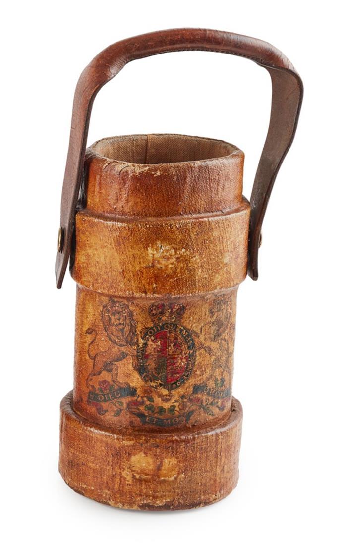 Leather Stick Stand Early 20th Century