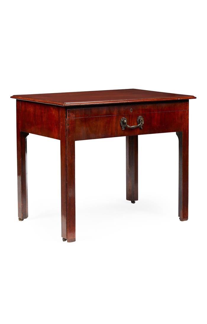 George III Mahogany Writing Table 18th Century