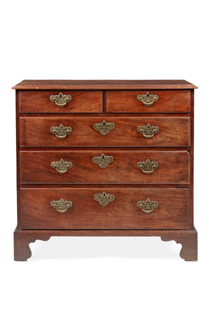 George III Mahogany Chest Drawers 18th Century