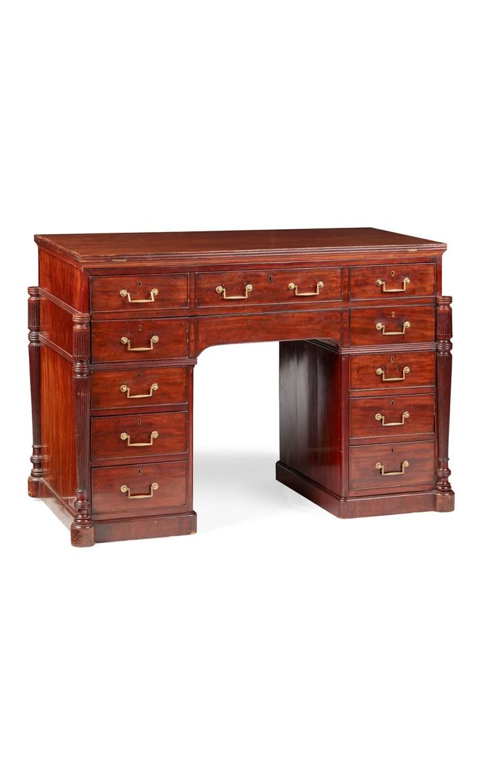 Late Regency Mahogany Architects Desk J. Warrington Manner Gillows Late 18th Century Early 19th Century
