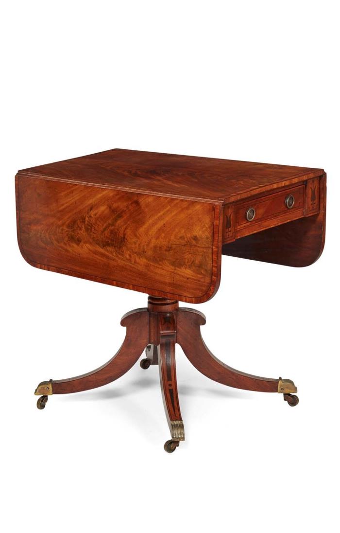 Antique pedestal drop leaf table deals