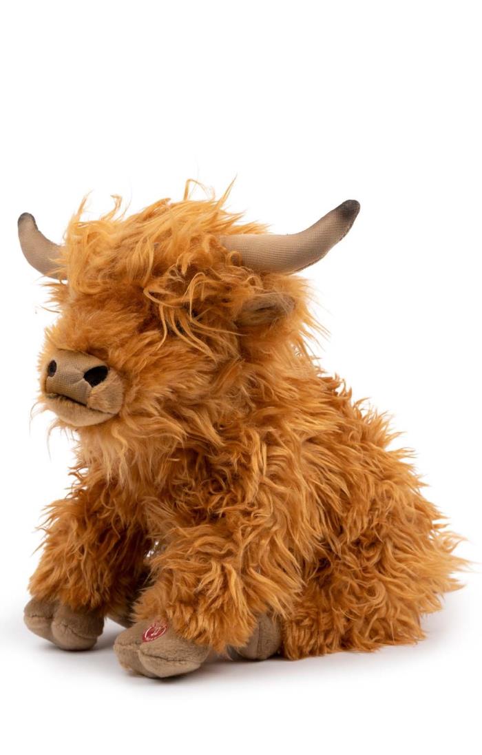 Black medium Highland Cow Plush