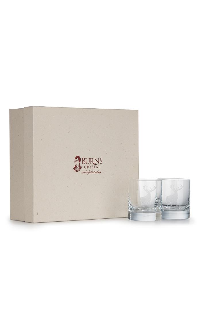 Burns Crystal Set of 6 10oz Whisky Glasses House of Bruar