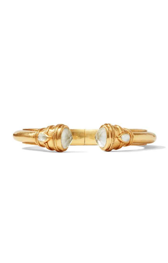 Cannes Demi Cuff, Iridescent Clear Crystal