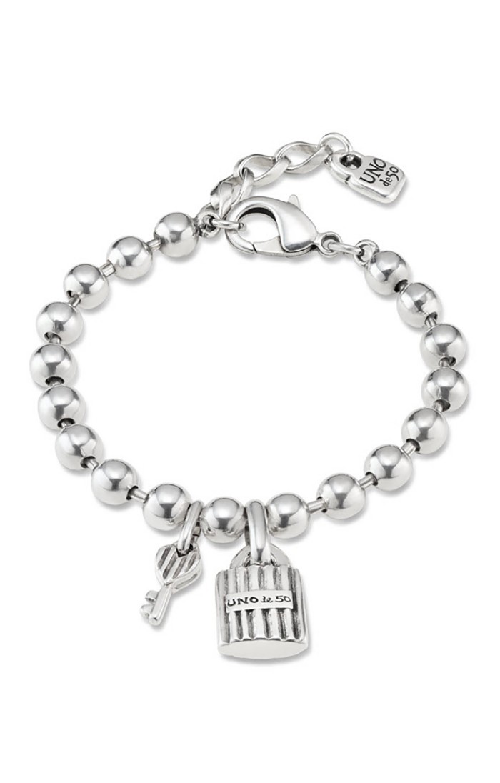 Ladies Uno de 50 Sterling Silver-Plated Bracelet - House of Bruar