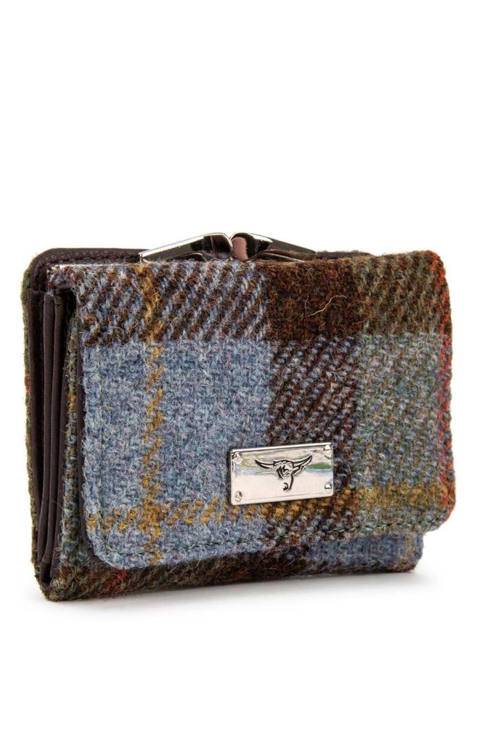 Unst Harris Tweed Clasp Purse House of Bruar