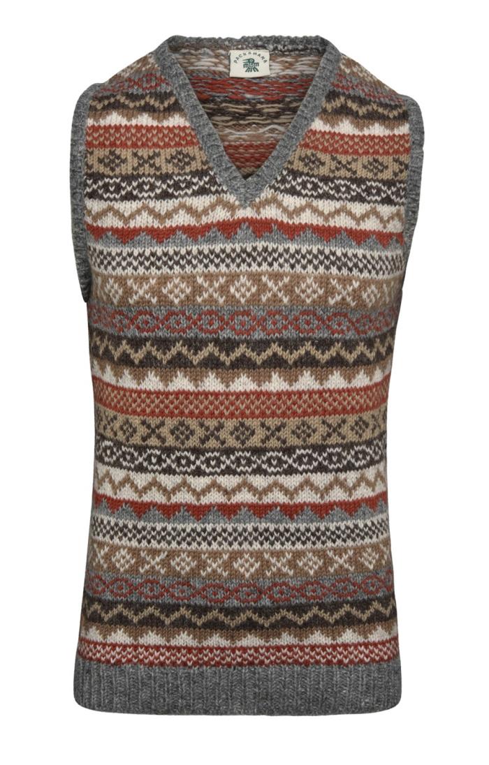 Mens Classic Fairisle Tank Top House of Bruar