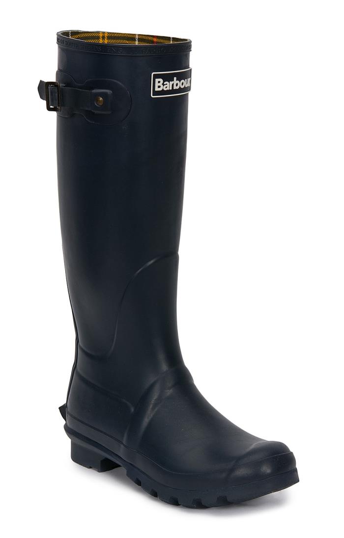 Women's Bede Wellingtons in Navy by Barbour main image 1