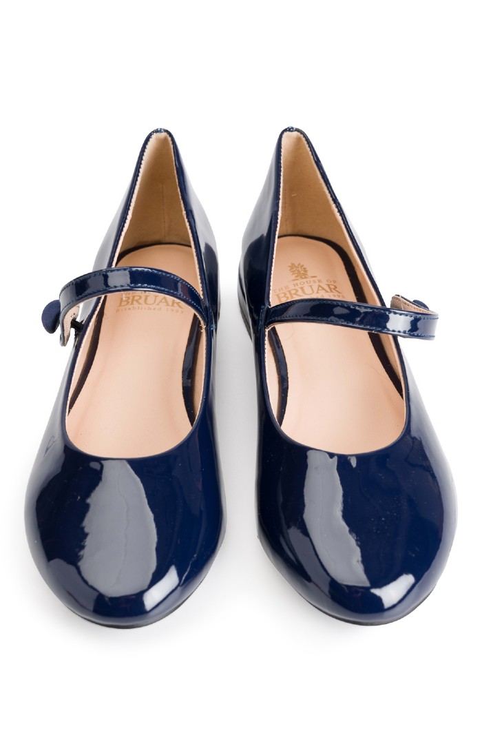 Ladies Mary Jane Patent Pumps, Navy House of Bruar