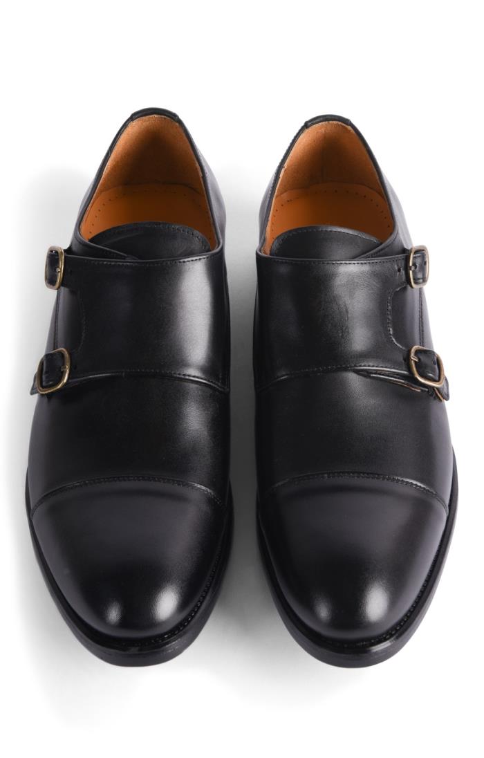 Mens shoes with two buckles hot sale