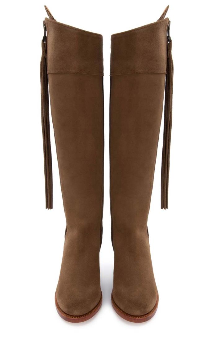 Leather and suede riding boots online