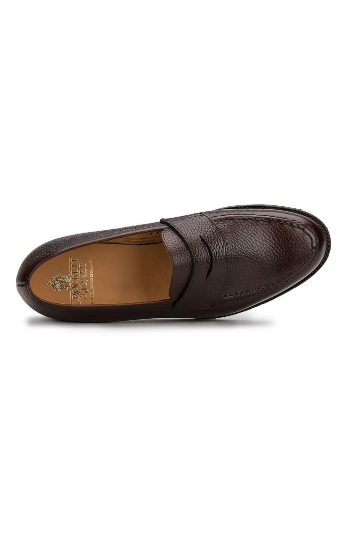 Men's Crockett Jones Boston Leather Loafer, Brown House of - Main Image