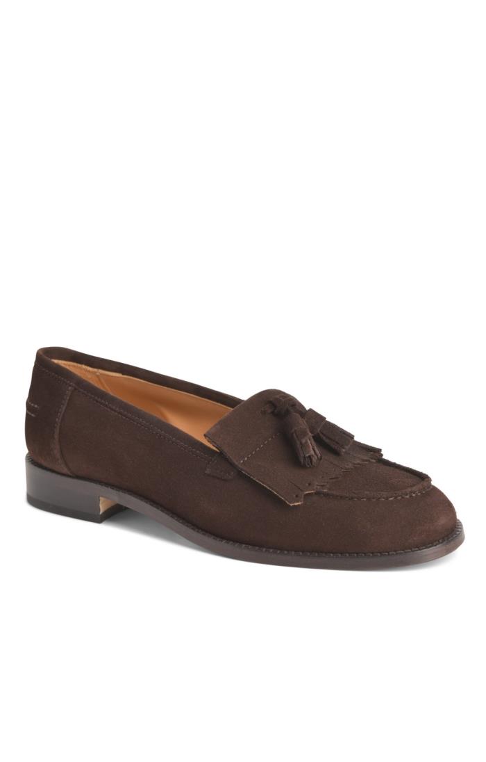 Ladies Suede Tassel Loafer - House of Bruar