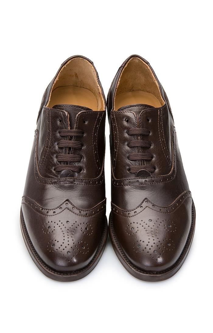 ladies leather brogues size 6