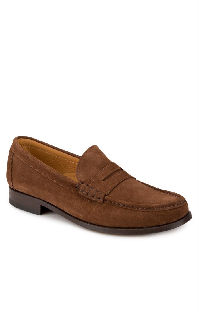 Bruar Suede Penny Loafer - House of Bruar