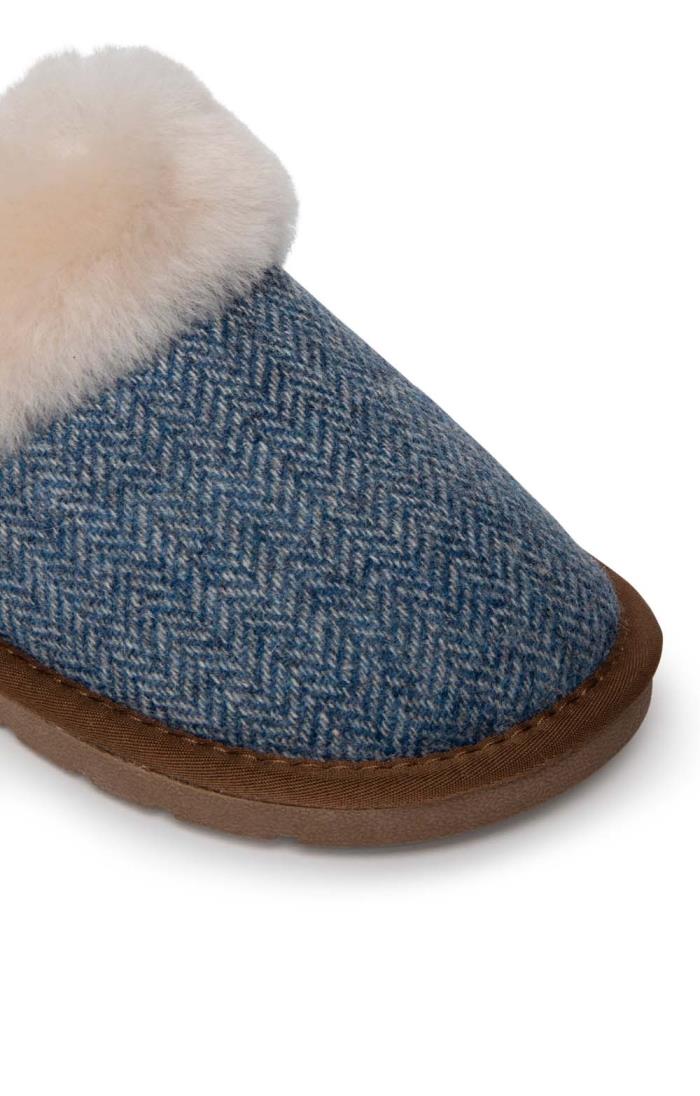 Tweed slippers hotsell ladies