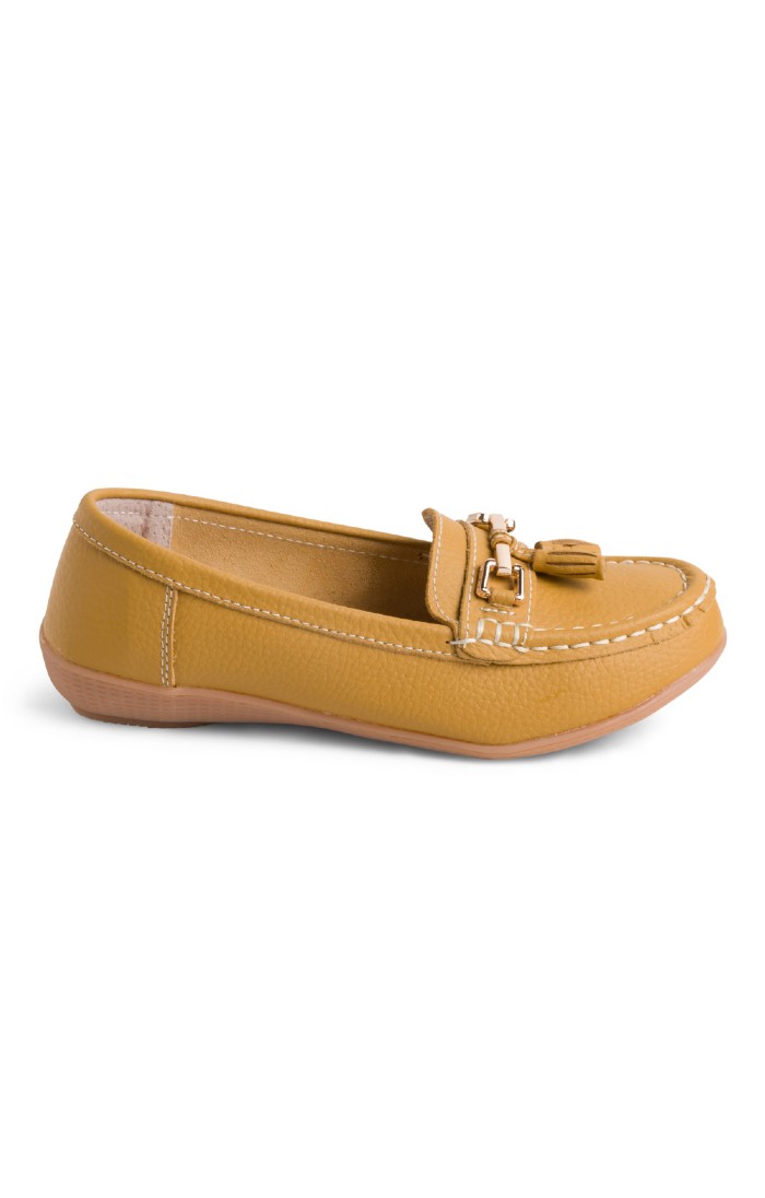 Mustard moccasins sales
