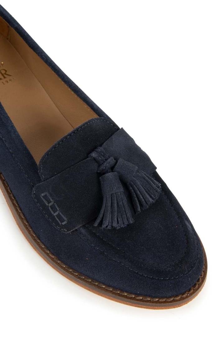 Navy suede loafers womens Clearance