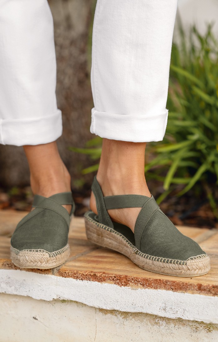 Ladies discount flat espadrilles