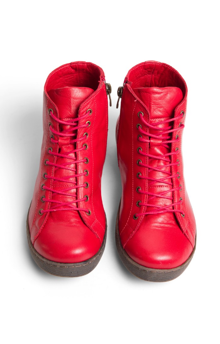 Ladies Leather Short Ankle Boots