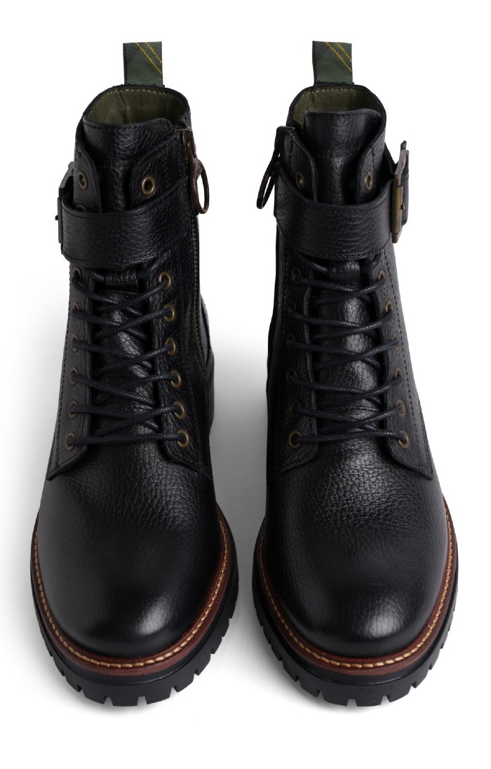 Lace Up Barbour Ladies Biker Boots Barbour Womens Derwent Leather