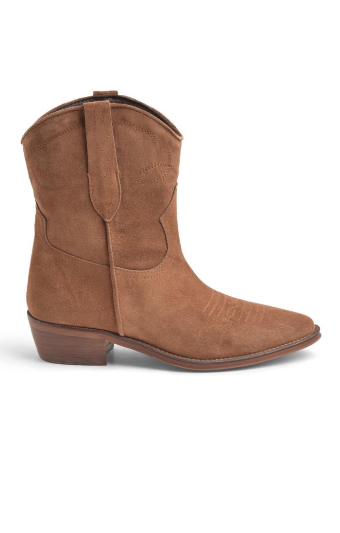 Ladies Three Quarter Embroidered Suede Cowboy Boots House of Bruar