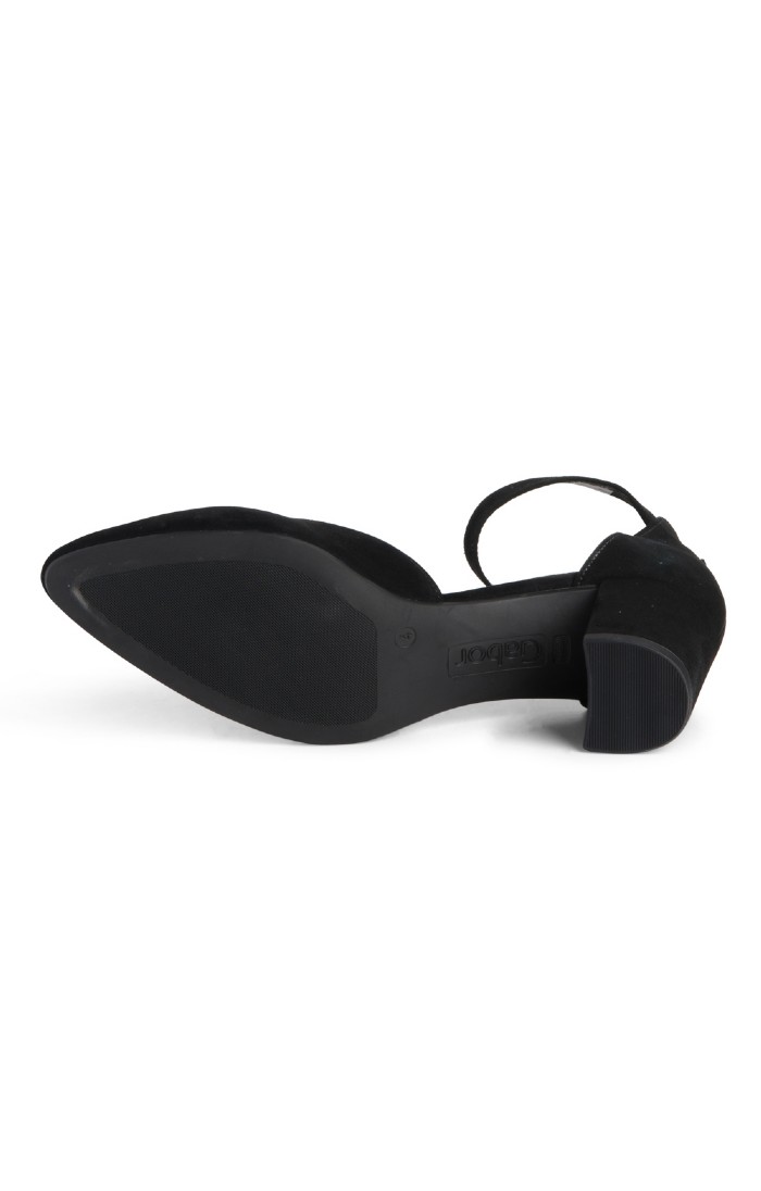 Ladies Gabor Ankle Strap Sandal Black House of Bruar