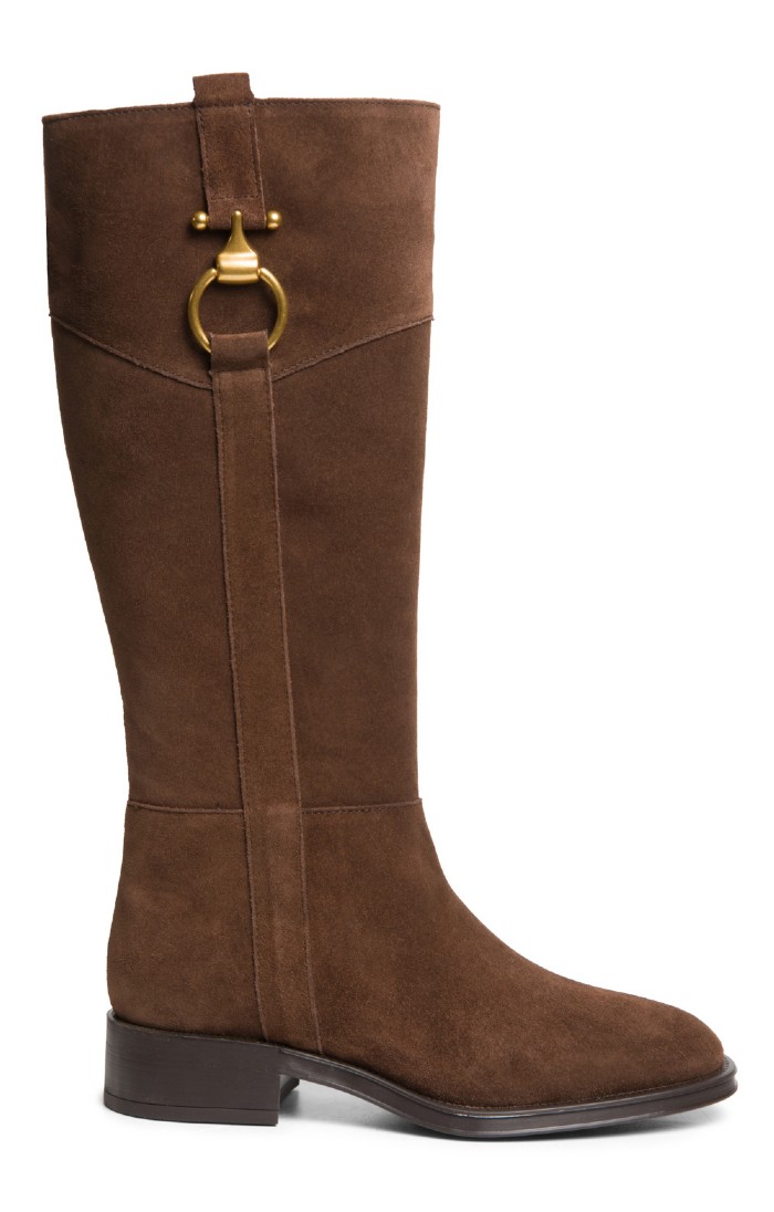 Ladies Tall Boot With Buckle House of Bruar