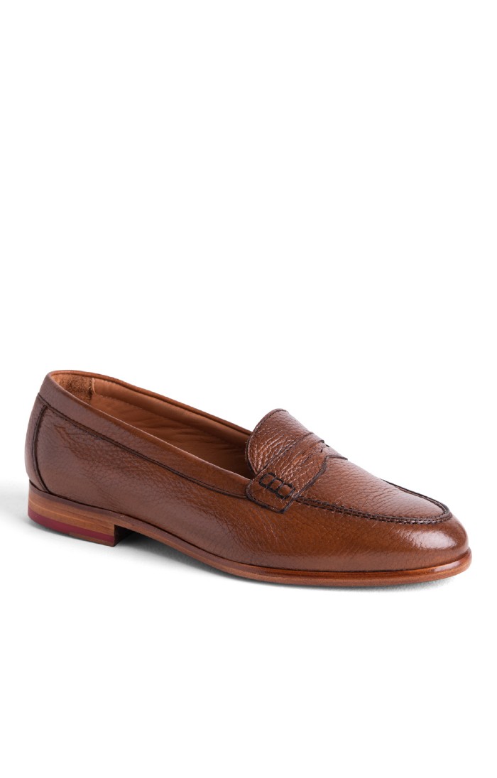 Mens tan deals penny loafers