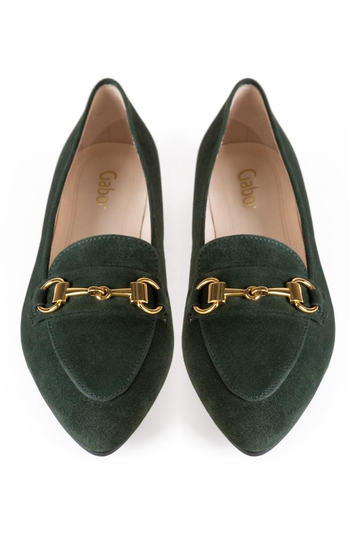 Ladies Gabor Stirrup Pointy Suede Pumps House of Bruar