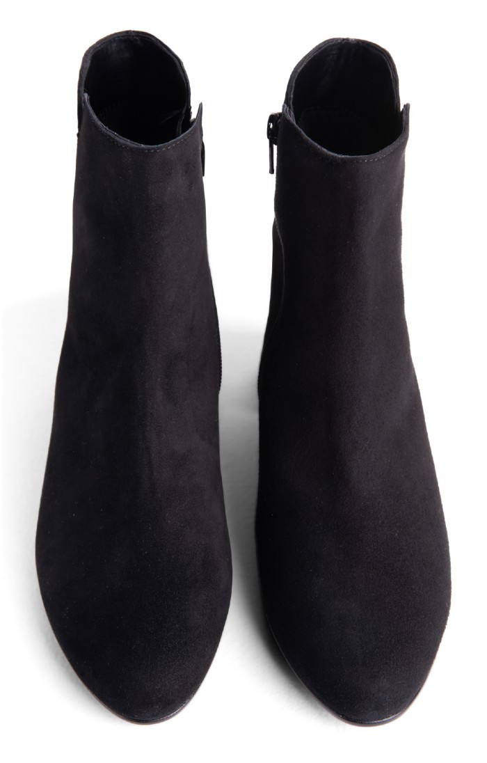 Ladies Heeled Ankle Boots, Navy House of Bruar