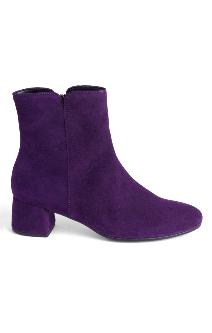 Ladies Heeled Ankle Boots, Purple House of Bruar