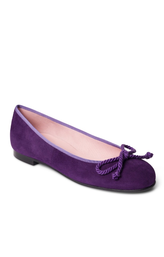 Ladies Purple Suede Shoes House of Bruar