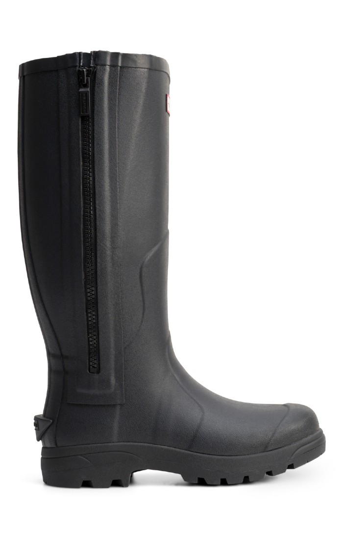 Unisex Hunter Balmoral Mkii Full Zip Wellington Boots, Black