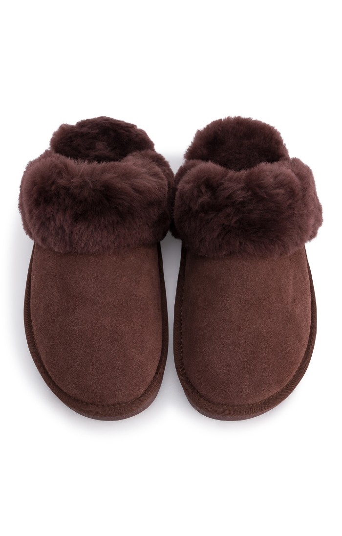 Ladies Sheepskin Mule, Brown House of Bruar