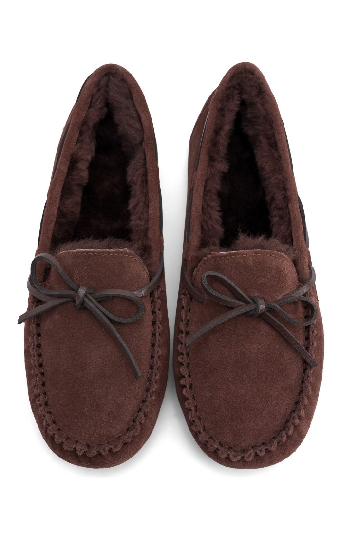 Moccasin Slippers Older Mens Slippers Mens Taupe Suede Moccasin