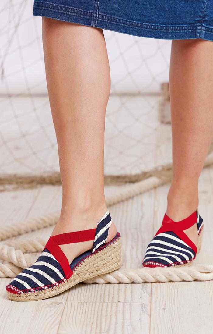 Striped espadrille clearance