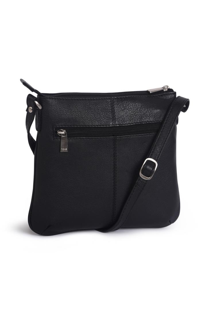 Zip top leather crossbody bag online