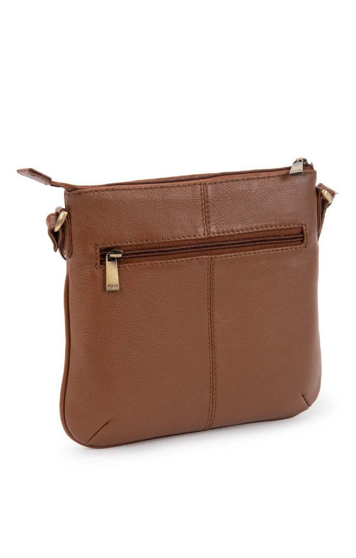 Zip top leather crossbody bag cheap