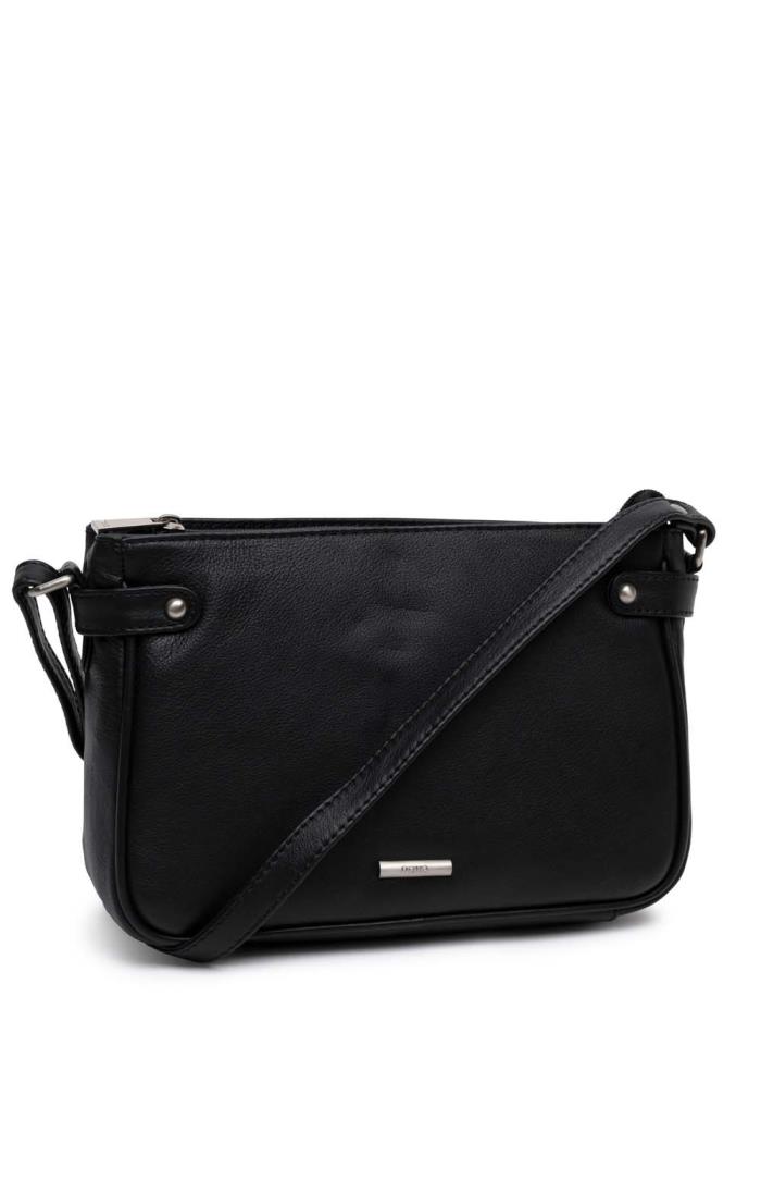 Ladies Tab Detail Cross Body Bag House of Bruar