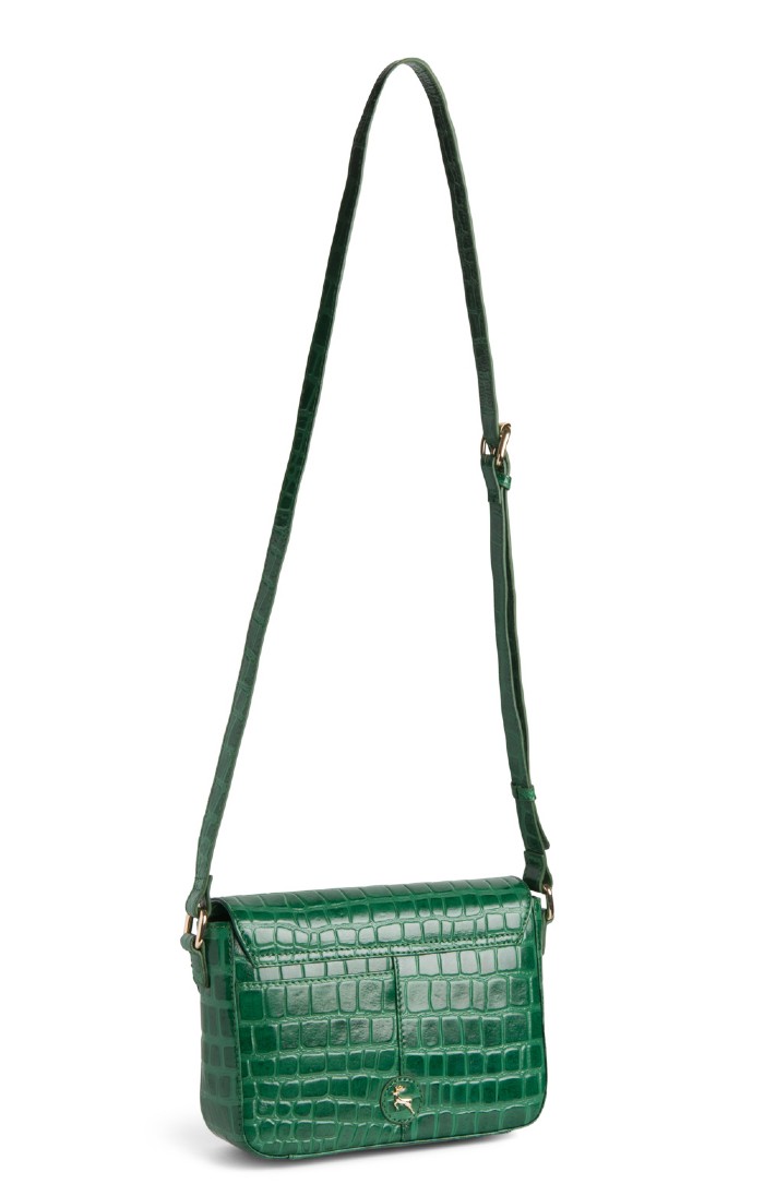 Ladies Crocodile Print Cross Body Bag House of Bruar