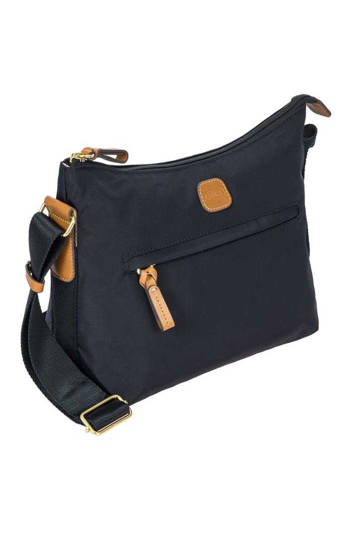 Ladies Brics Shoulder Bag with Zip Navy House of Bruar