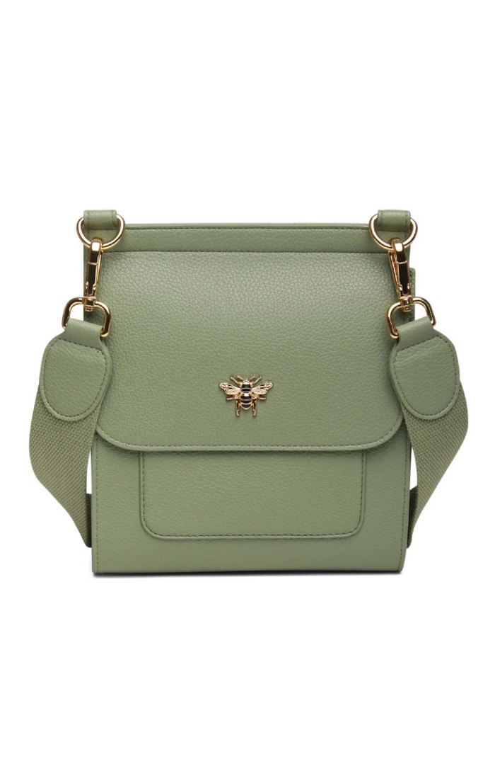Ladies Alice Wheeler Flap Cross Body Bag Green House of Bruar