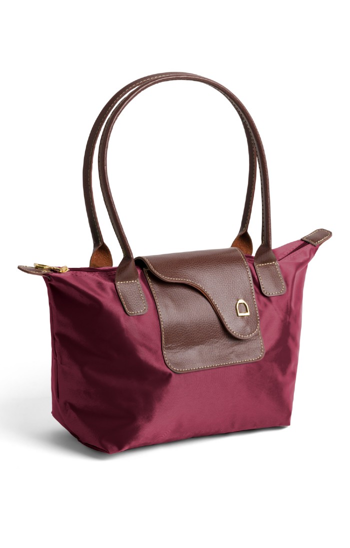 Ladies Small Nylon Tote Bag Red House of Bruar