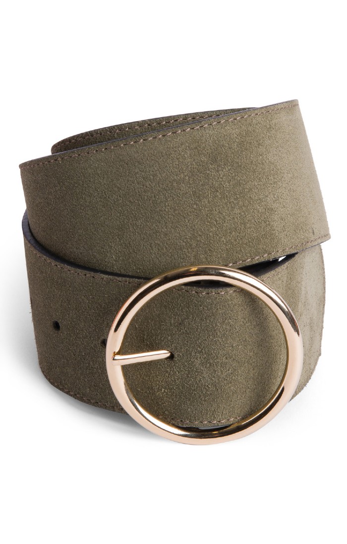 Sleek Sueded Belt