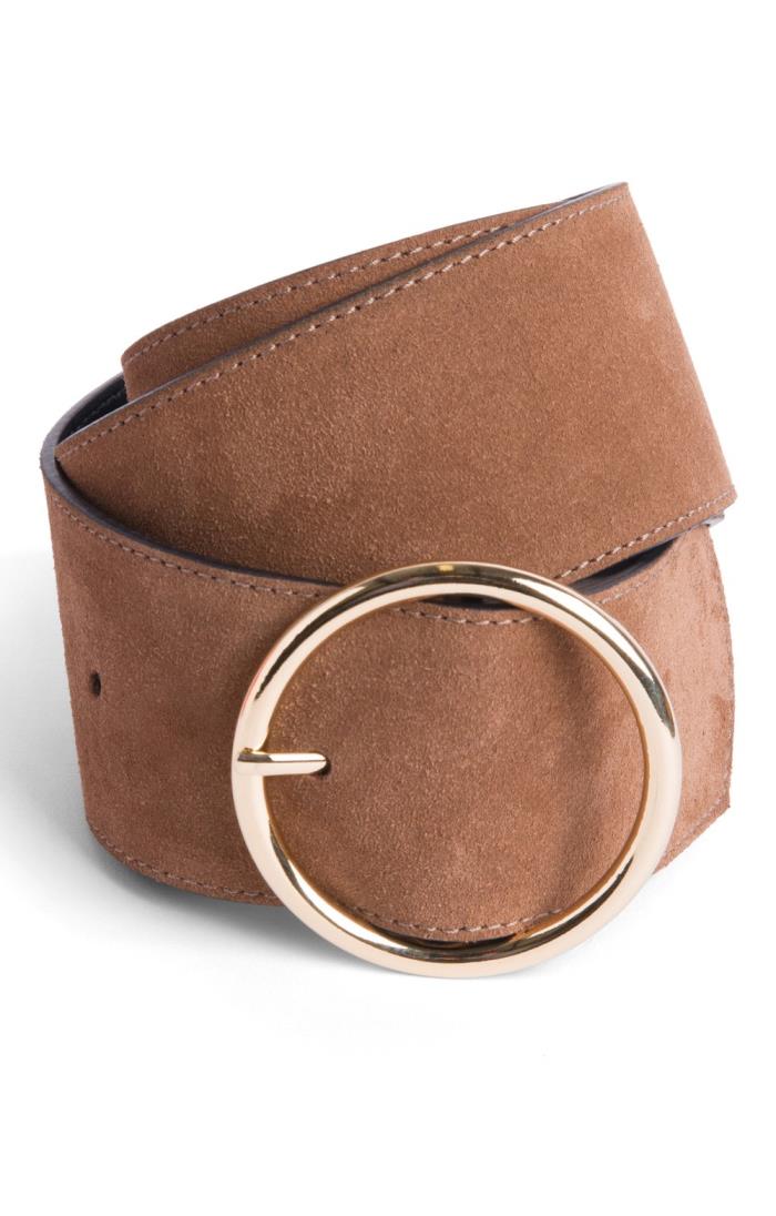 Ladies Wide Suede Belt House of Bruar