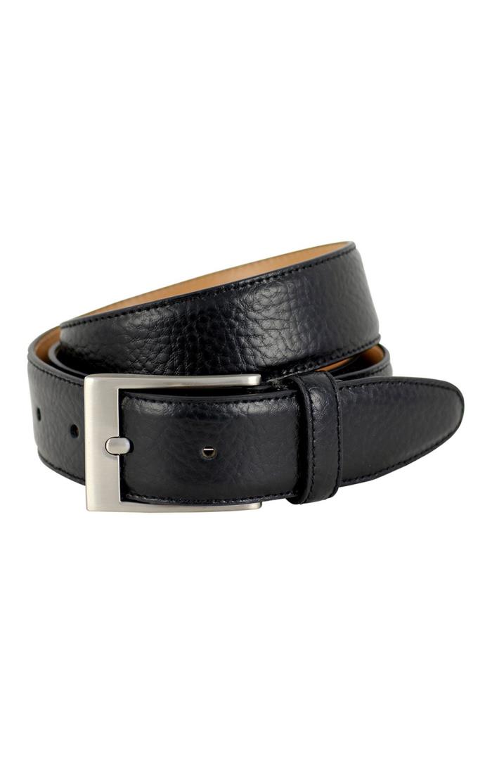 Mens Plain Wide Leather Belt - House of 