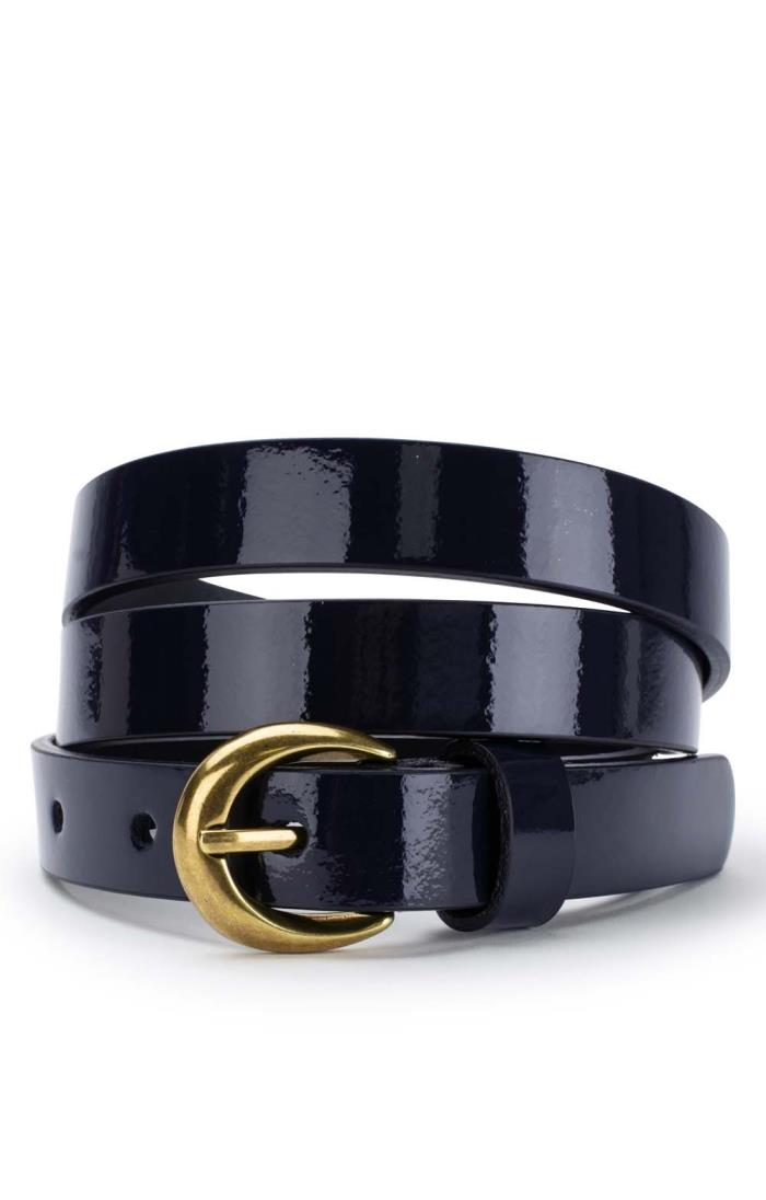 Patent leather belt womens on sale