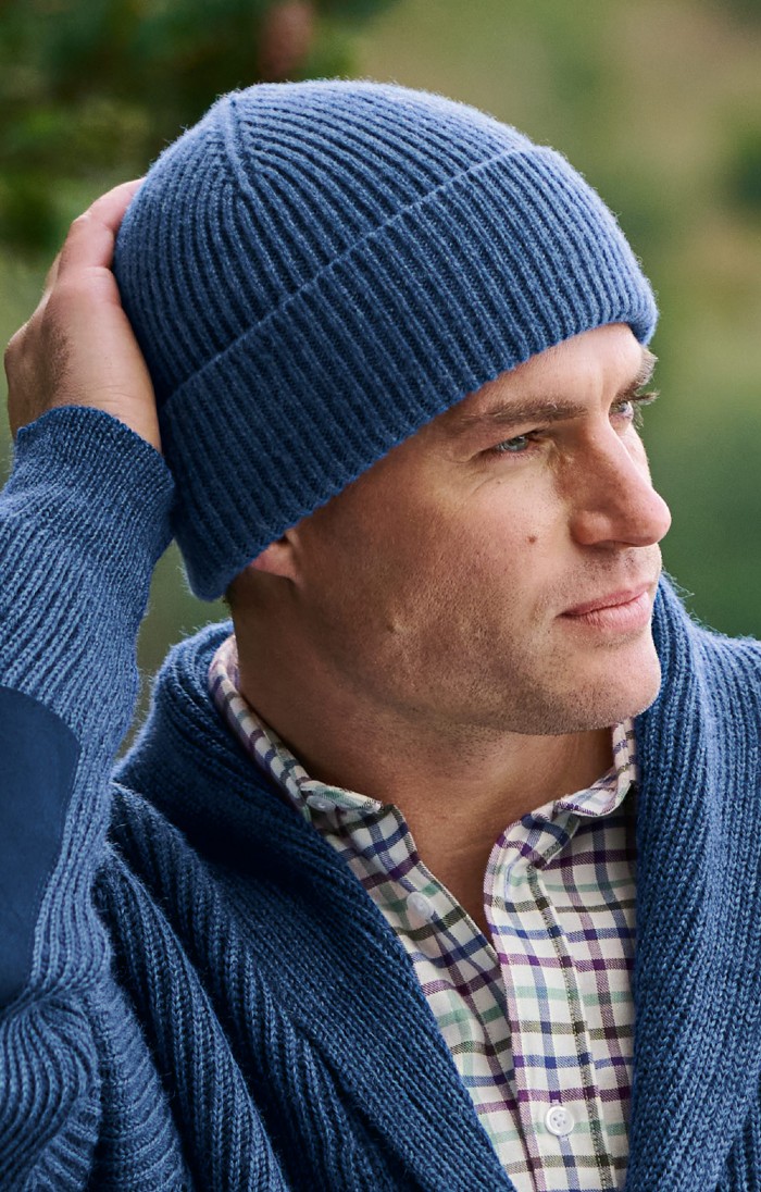 Lambswool Ribbed Beanie House of Bruar